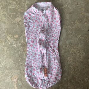 Pink Floral newborn Baby Swaddle
